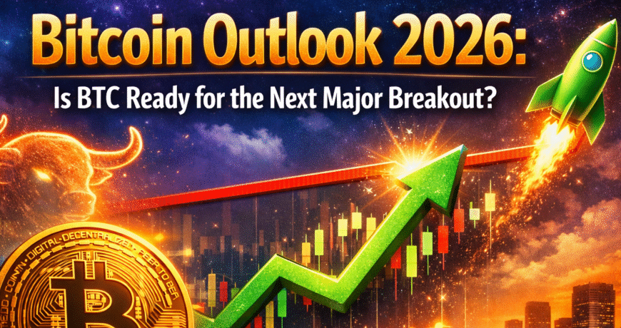 Bitcoin price outlook and market analysis for 2026 showing a bullish breakout